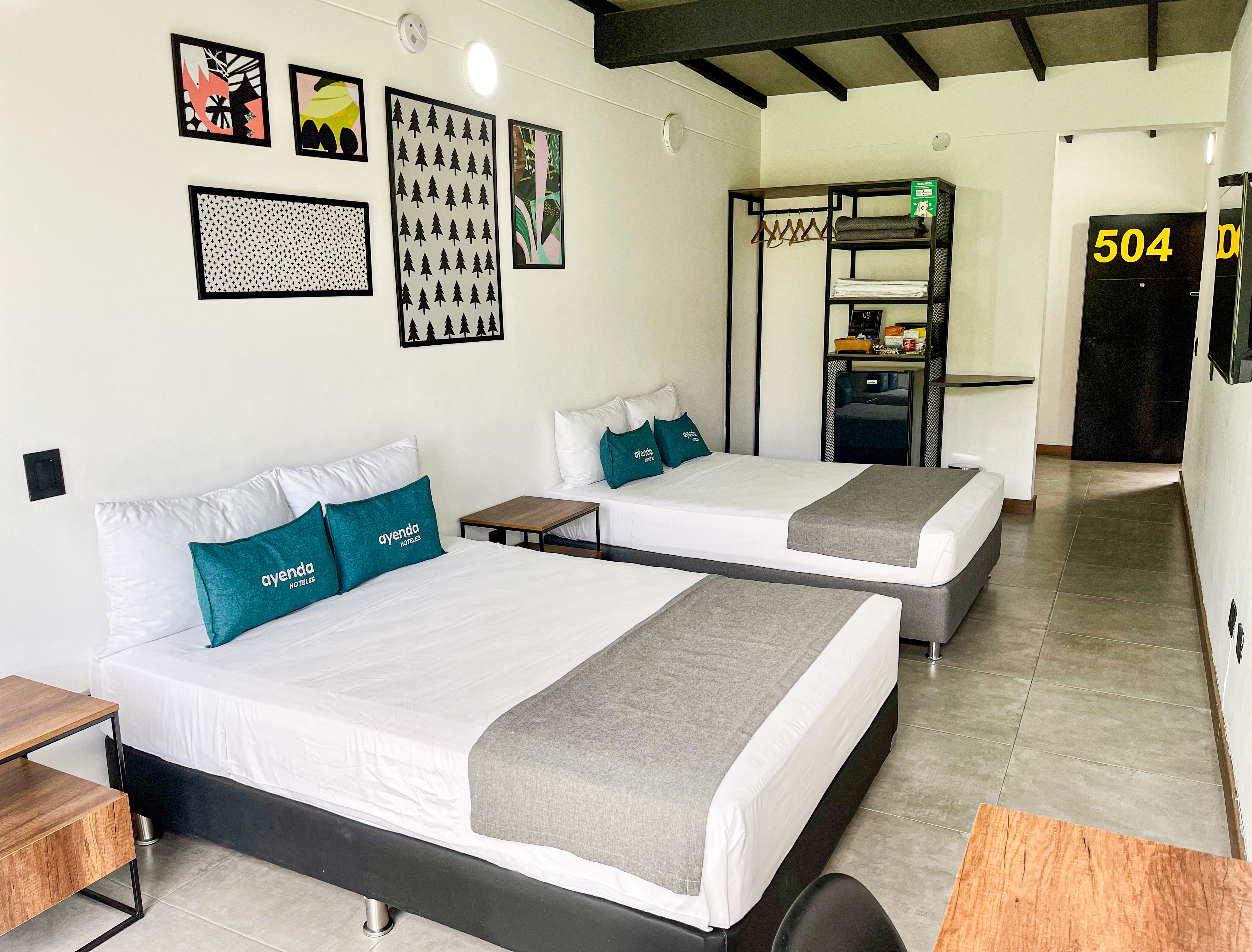 Hotel Loft 32 Medellin Living - Cuadruple - 10